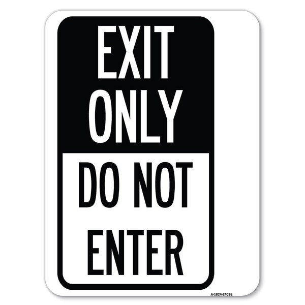 Safety Sign, 18 in Height, Aluminum, 24036